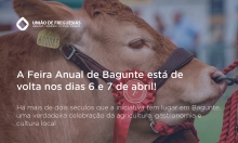 A Feira Anual de Bagunte está de volta nos dias 6 e 7 de abril!