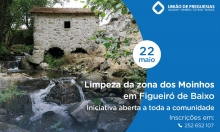 Nova data para a campanha de limpeza dos Moinhos de Figueiró de Baixo